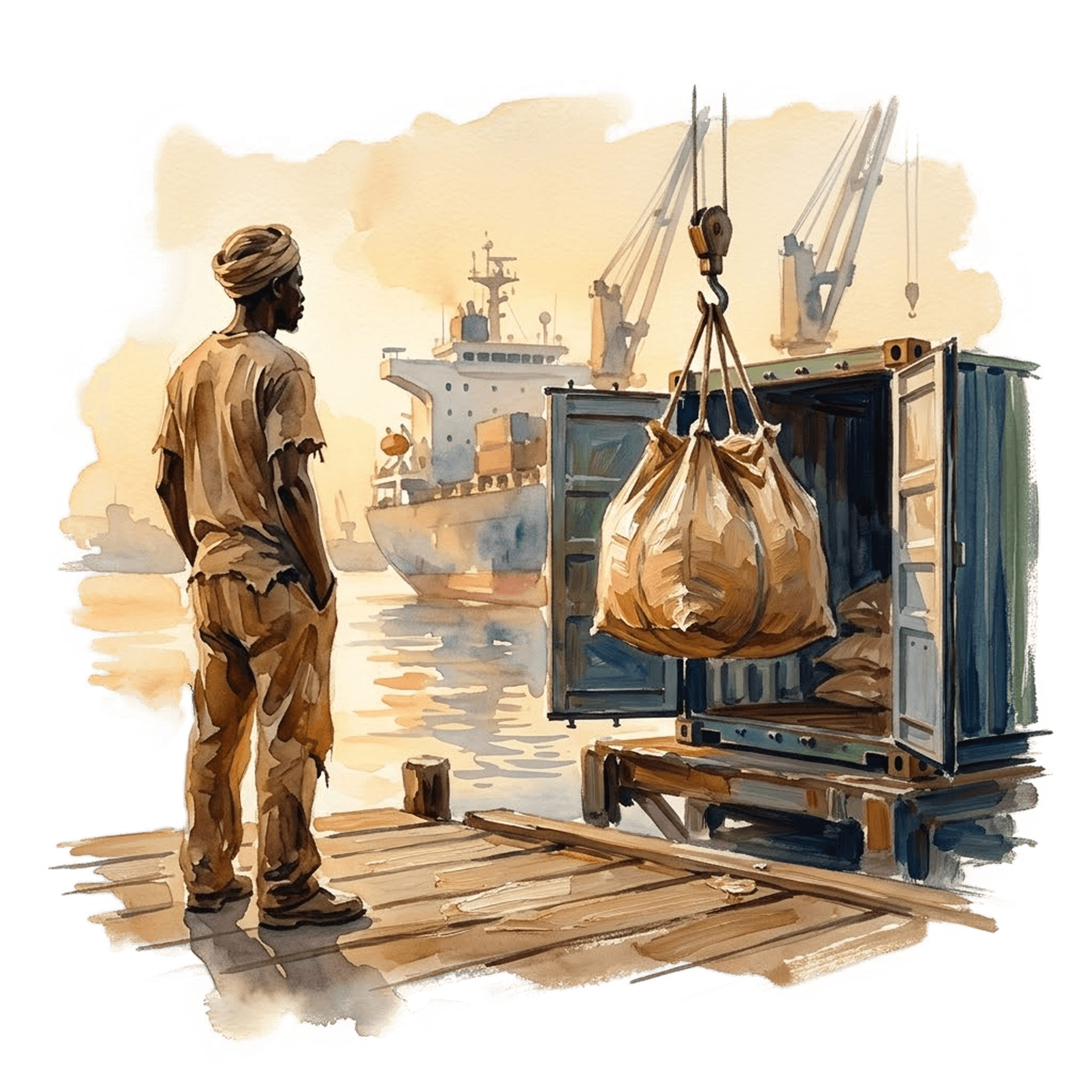 Shipment leaves port